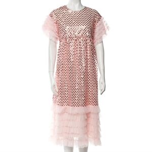 Manoush Women's Sequined🌸 Tulle Ruffle FABULOUS Dress! Size Medium